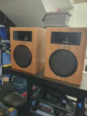 40-255B RADIOSHACK Realistic Tandy Wood Bookshelf Speaker
