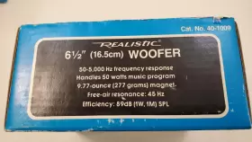 40-1009 RADIOSHACK Radio Woofer Realistic Nos #2 40-1009 RADIOSHACK Radio Woofer Realistic Nos #2