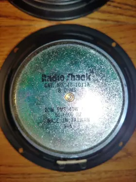 40-1011A RADIOSHACK Radio Woofers #3 40-1011A RADIOSHACK Radio Woofers #3