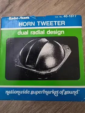 40-1377 RADIOSHACK Radio Dual Radial Horn Tweeters Frequency 40-1377 RADIOSHACK Radio Dual Radial Horn Tweeters Frequency