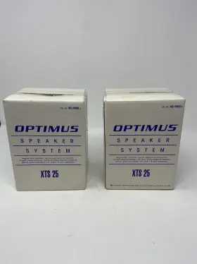 XTS-25 RADIOSHACK Optimus Bookshelf Speakers Box Radio