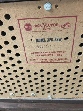 XFK-22W RCA Victor Speakers #3 XFK-22W RCA Victor Speakers #3