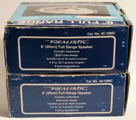 40-1286 REALISTIC Radio Acoustic Suspension Speaker Watts #2 40-1286 REALISTIC Radio Acoustic Suspension Speaker Watts #2