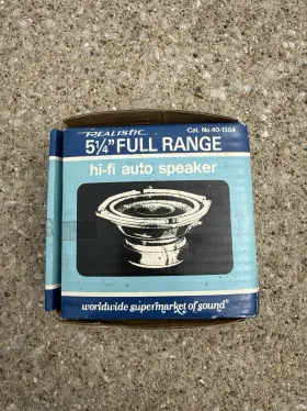 40-1354 REALISTIC Fi Auto Speaker Woofer Nos