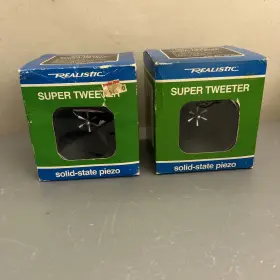40-1380 REALISTIC Tweeter Solid Piezo Radio Speakers 40-1380 REALISTIC Tweeter Solid Piezo Radio Speakers