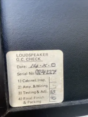 024227 ROGERS Monitor Speakers #3 024227 ROGERS Monitor Speakers #3