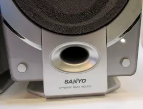 AVM-660SP SANYO Dynamic Bass Sound Stereo Speakers #3