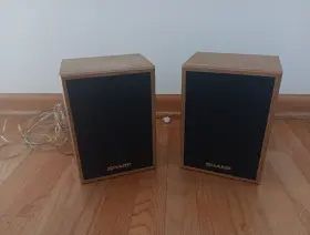 CP-S59P SHARP Bookshelf Speakers Wooden