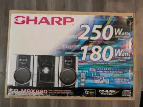 MXP880 SHARP Cd Cassette Stereo Speaker Box MXP880 SHARP Cd Cassette Stereo Speaker Box