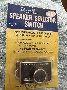 WS-15 SONIC Speaker Selector Switch Duo