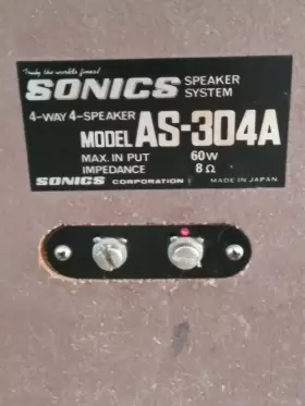 AS-304A SONICS Speakers Stereo Wood #2
