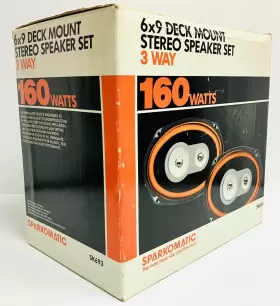SK963 SPARKOMATIC Deck Mount Watts Stereo Speaker Set #2 SK963 SPARKOMATIC Deck Mount Watts Stereo Speaker Set #2