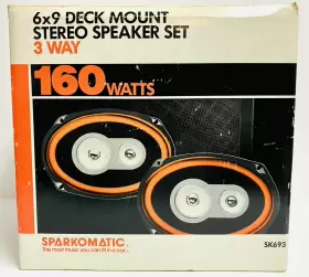 SK963 SPARKOMATIC Deck Mount Watts Stereo Speaker Set SK963 SPARKOMATIC Deck Mount Watts Stereo Speaker Set