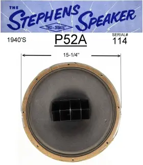 P52A STEPHENS TRUSONIC Sonic Speaker Functional P52A STEPHENS TRUSONIC Sonic Speaker Functional