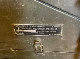 MC364 STROMBERG-CARLSON Army Signal Corps Loudspeaker #2
