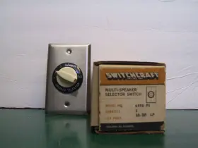 657S SWITCHCRAFT Stereo Speaker Selector Switch 657S SWITCHCRAFT Stereo Speaker Selector Switch