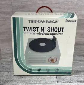 840388302729 THROWBACK Twist Shout Wireless Speaker Bluetooth 840388302729 THROWBACK Twist Shout Wireless Speaker Bluetooth