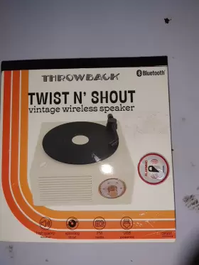 840388302743 THROWBACK Wireless Speakers Twist Shout 840388302743 THROWBACK Wireless Speakers Twist Shout