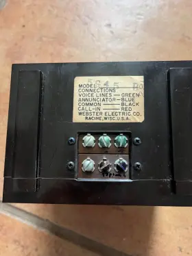 5G45 WEBSTER ELECTRIC Teletalk Speaker Visible #3