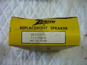 49-1209-01 ZENITH Nos Speaker #3 49-1209-01 ZENITH Nos Speaker #3