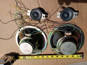 49-1277 ZENITH Console Woofers Tweeters Speakers