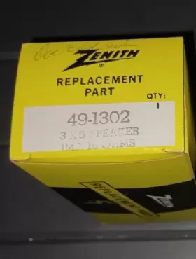 49-1302 ZENITH Speaker Nos #2 49-1302 ZENITH Speaker Nos #2