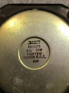 49-1375 ZENITH Speaker #3