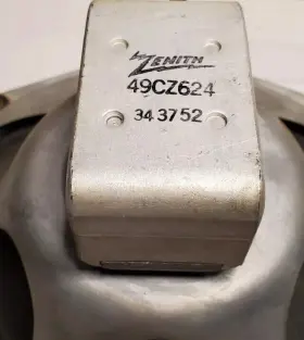 49CZ624 ZENITH Single Speaker Woofer Driver Alnico Magnet #2