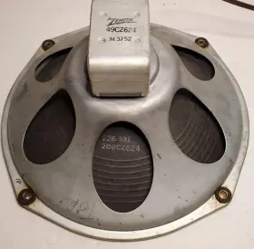 49CZ624 ZENITH Single Speaker Woofer Driver Alnico Magnet