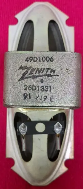 49D1006 ZENITH Alnico Magnet Oblong Speaker 49D1006 ZENITH Alnico Magnet Oblong Speaker