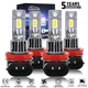 For 2008-2014 Cadillac CTS Sedan 4X 6000K LED Headlight Bulbs Hi Lo Beam White