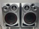 AIWA 2 Speakers SX-ND30 3-Way 4-Driver Bass Reflex Audio System Silver/Black