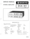 Service Manual Sanyo DCA 311 Integrated Stereo Amplifier Amp 30 watts 8 Ohms Service Manual Sanyo DCA 311 Integrated Stereo Amplifier Amp 30 watts 8 Ohms