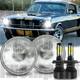 Pair Fit 1965 -1973 Ford Mustang 7 Inch Round Led Headlights Hi/Lo Beam Pair Fit 1965 -1973 Ford Mustang 7 Inch Round Led Headlights Hi/Lo Beam