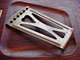 VINTAGE ACOUSTIC GUITAR TAILPIECE TRAPEZE TAILPIECE HEART IN MIDDLE 30s/ 40s VINTAGE ACOUSTIC GUITAR TAILPIECE TRAPEZE TAILPIECE HEART IN MIDDLE 30s/ 40s