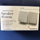 RADIOSHACK Portable Splash Resistant Speaker System 40-1442 Removable Stands NIB