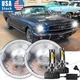 Pair 7 Inch Round Led Headlights Hi/Lo Beam Fit 1965 -1973 Ford Mustang Pair 7 Inch Round Led Headlights Hi/Lo Beam Fit 1965 -1973 Ford Mustang