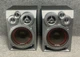 Aiwa SX-ND30 Speakers 3-Way 4-Driver Bass Reflex Audio System Silver - Pair