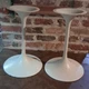 Pair of White Vintage Bose 901 I II III IV V VI Series Tulip Speaker Stands 