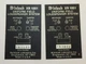 SET OF 2 MCINTOSH XR1051 SPEAKER BACK OF CABINET INFORMATION BADGE ORIGINAL SET OF 2 MCINTOSH XR1051 SPEAKER BACK OF CABINET INFORMATION BADGE ORIGINAL