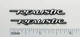 Realistic Minimus 7 Speaker Badge Custom Incised Laminated Plastic Pair Silver Realistic Minimus 7 Speaker Badge Custom Incised Laminated Plastic Pair Silver
