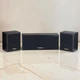 VTG Technics SB-C11, SB-S17 Black Wood Grain Cabinet Speakers Lot of 3