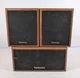 Technics Speaker System SB-S937(2) SB-C937(1) DIN Simulated Wood Cabinet Tested