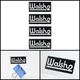OHM Walsh 2 Speakers logo badge Sticker Decal waterproof 52mm(2.04")X23mm(0.90")