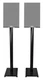 Pair Black 37” Steel Speaker Stands For Acoustic Audio PSS-52 Bookshelf Speakers Pair Black 37” Steel Speaker Stands For Acoustic Audio PSS-52 Bookshelf Speakers