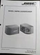 BOSE 300PM 1st crossover Speakers Service Manual Original BOSE 300PM 1st crossover Speakers Service Manual Original