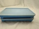 Vintage Tupperware 2pc Sky Blue Meat Tenderizer Marinade Container W/Lid #1292-8