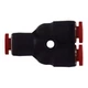 20813 Union Wye Adapter, 4mm Push-In Tube x 4mm P-In Tube x 4mm P-In Tb, Compos.