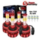 For Cadillac CTS 2008-2014 4X 6000K 4-Side LED Headlight Hi/Lo Beam Bulbs Kit