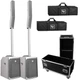 Electro-Voice Evolve 50 White Column PA Speaker Systems + Flight Zone Case Electro-Voice Evolve 50 White Column PA Speaker Systems + Flight Zone Case